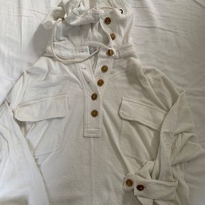 free people beach pullover with hood